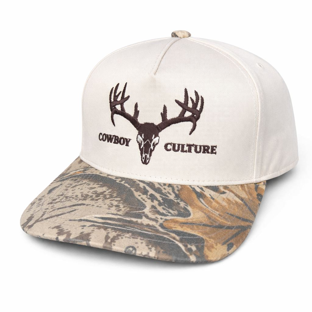Buck with the Camo x Cowboy Culture Co. Hat