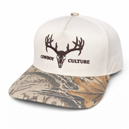 Buck with the Camo x Cowboy Culture Co. Hat