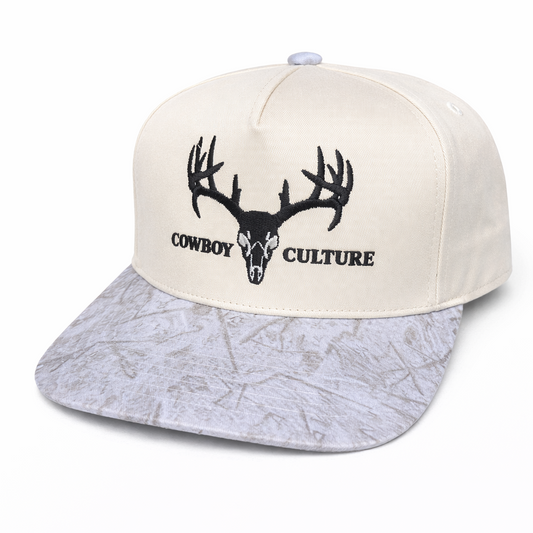 Buck with the Camo x Cowboy Culture Co. Hat x White Camo